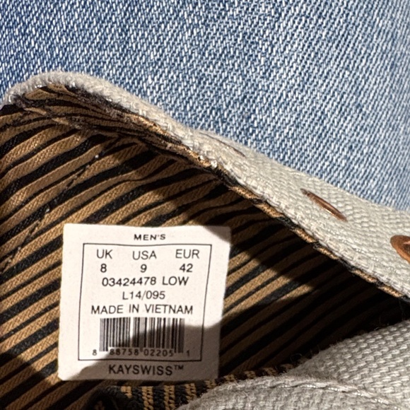 Billy Reid collab w/K-Swiss Gray and Tan Slip-On Shoes - Picture 5 of 6